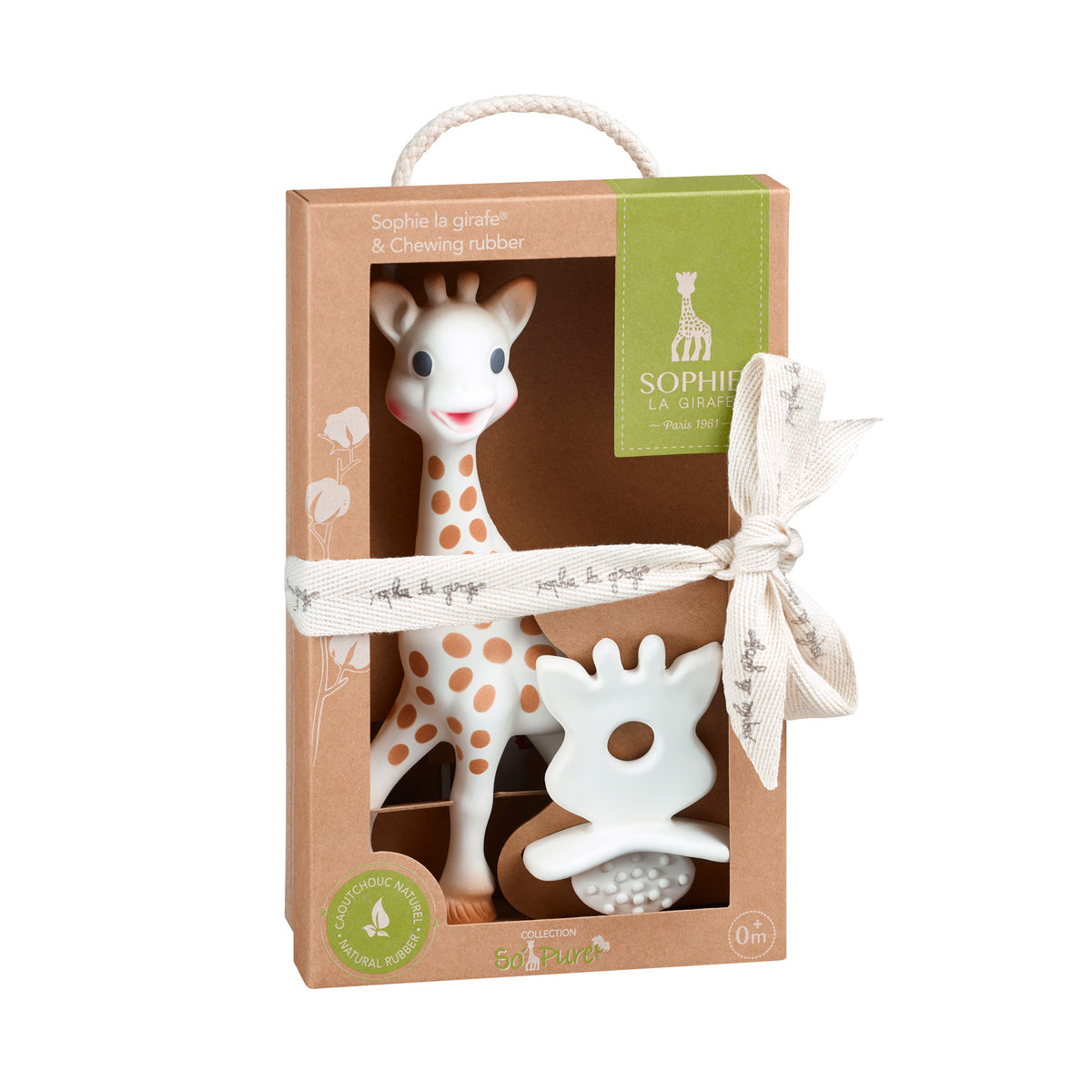 So'Pure Sophie la girafe & chewing rubber – Calisson Toys