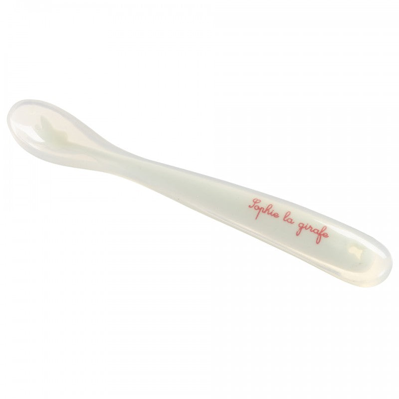 Sophie the giraffe silicone soft spoon in white