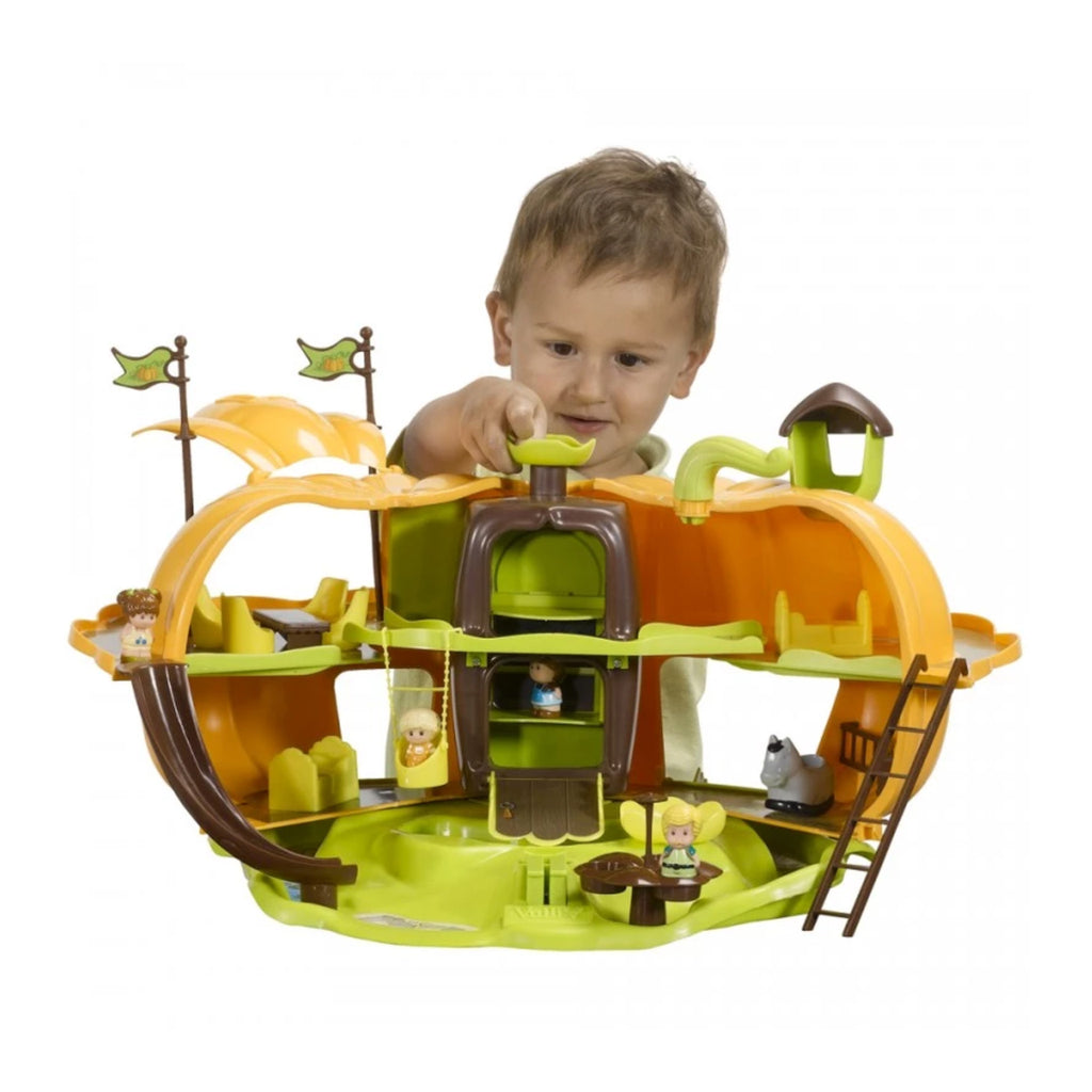 Toddler playing with klorofil magic pumpkin play set