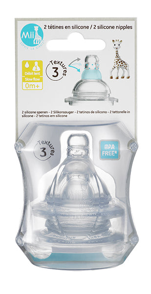 Mii sophie newborn baby bottle nipples in packaging