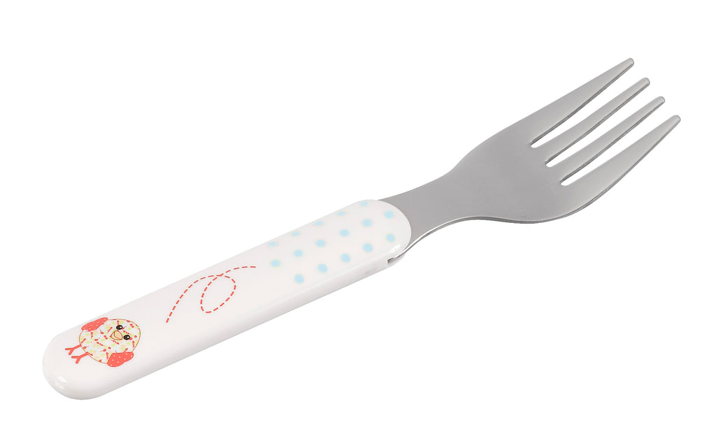 Sophie baby fork with kiwi the bird print