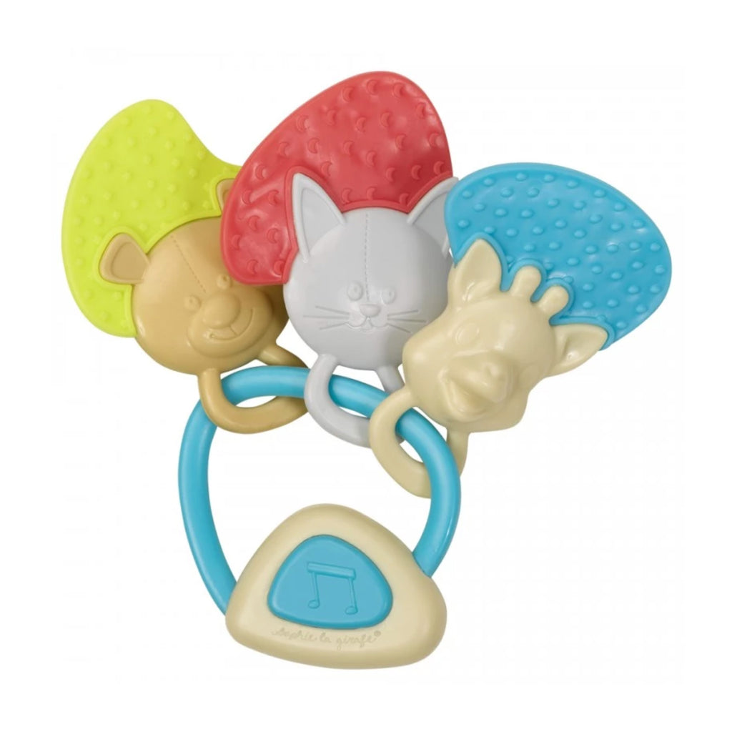 Sophie the giraffe and friends teething rattle toy