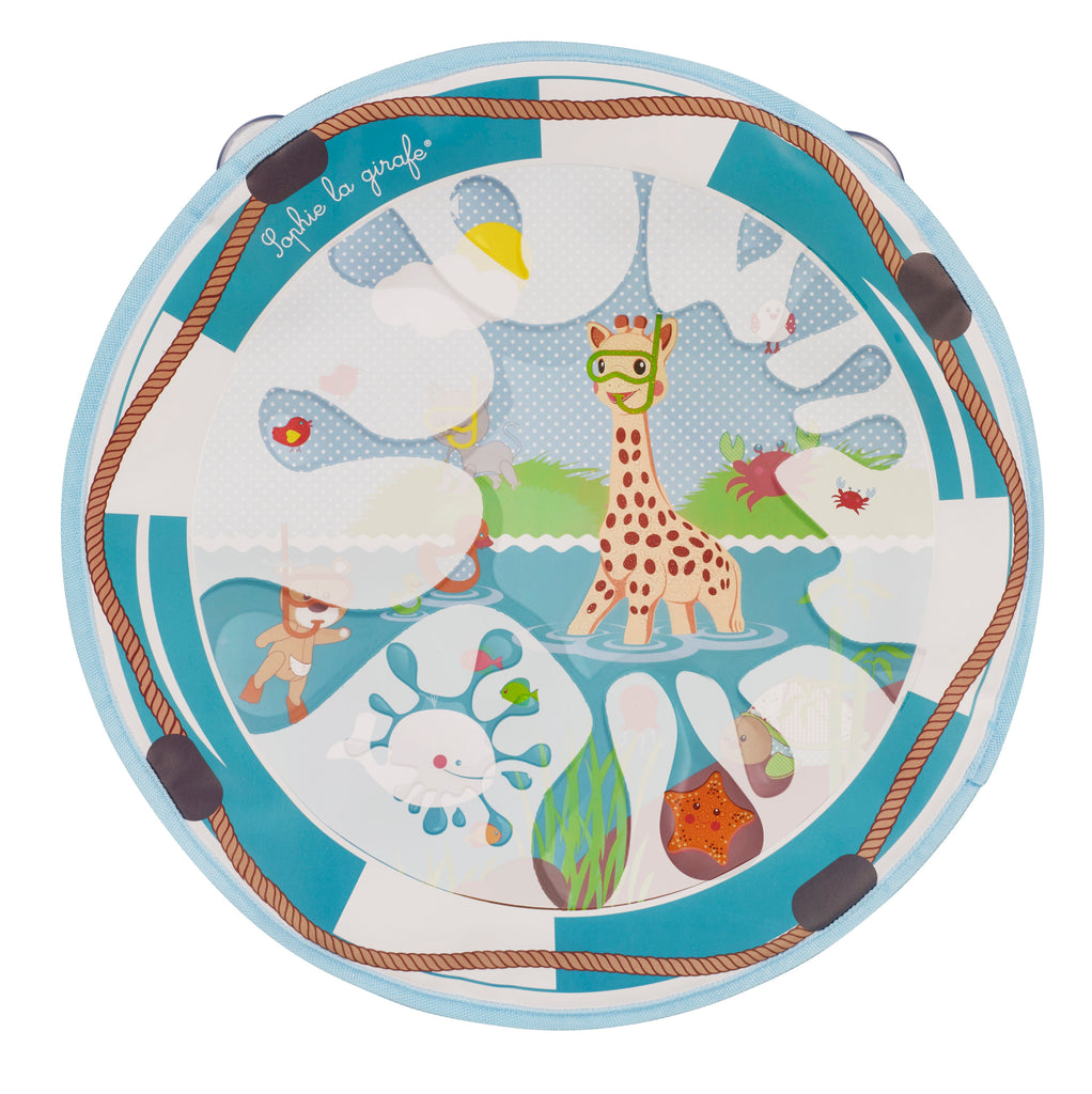 Sophie magic splash board featuring sophie the giraffe and marine animals