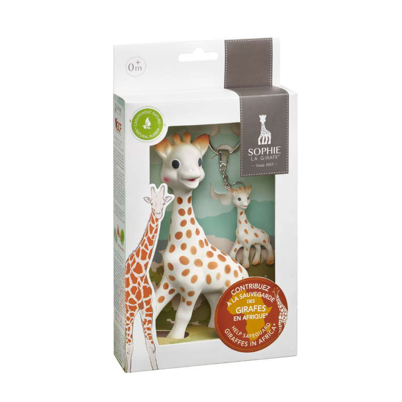 Sophie the giraffe save the giraffes gift set in box