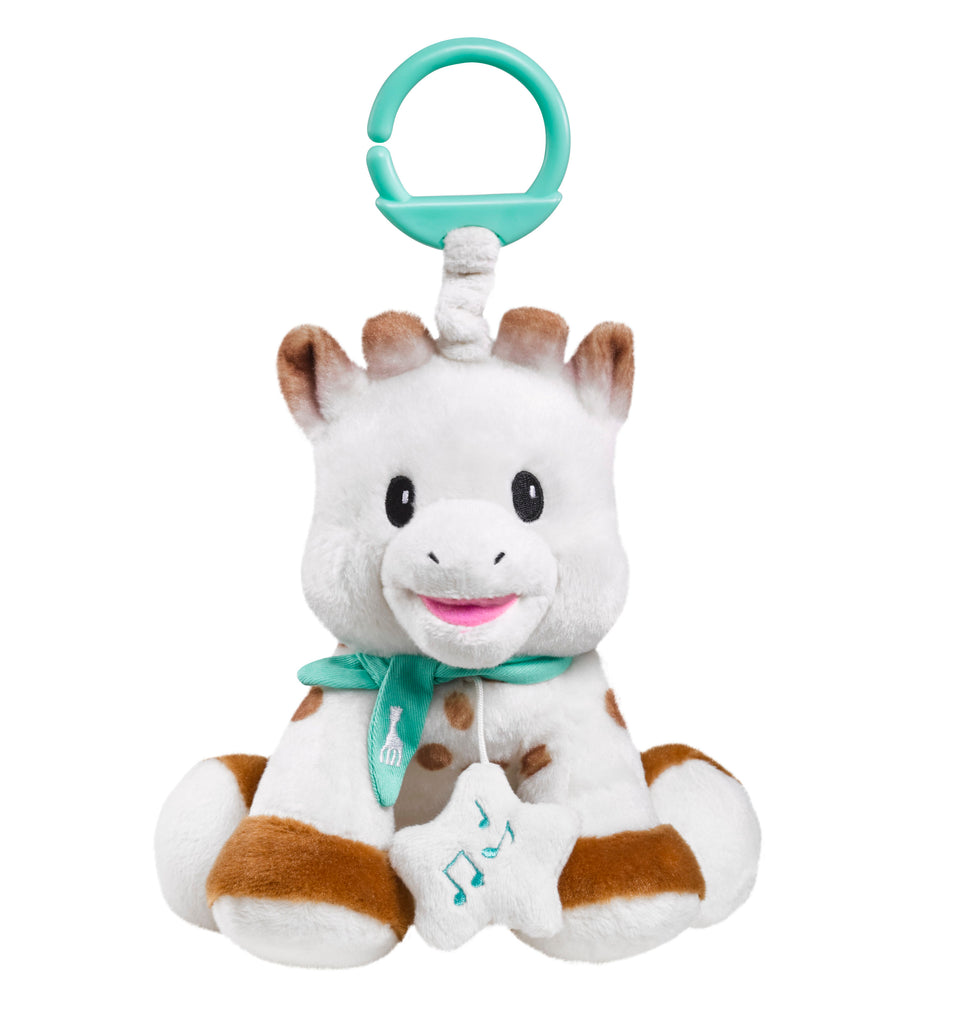 Sophie sweetie musical plush with mounting ring and sound box for baby