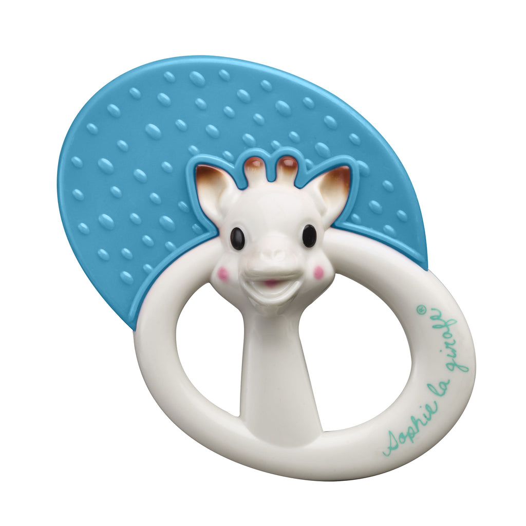 Sophie the giraffe blue teething rattle