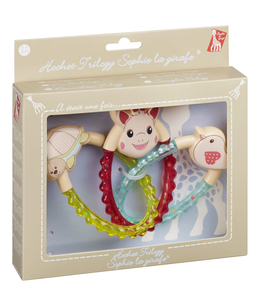 Sophie trilogy rattle in box